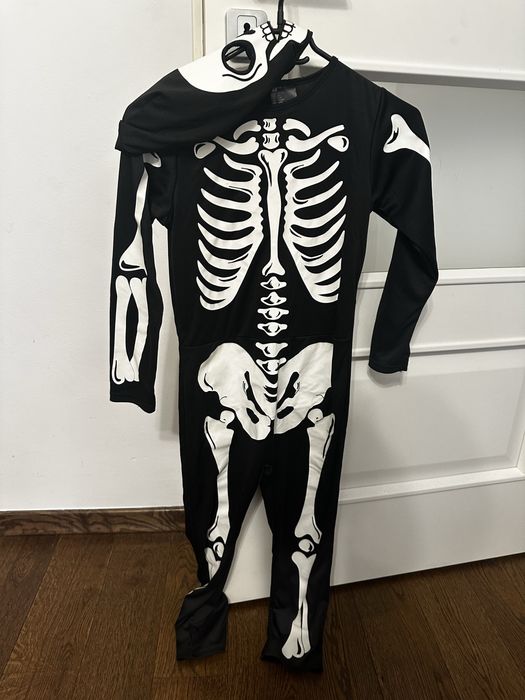 Kostium Szkielet dla dziecka | Strój na Halloween | Stan bardzo dobry