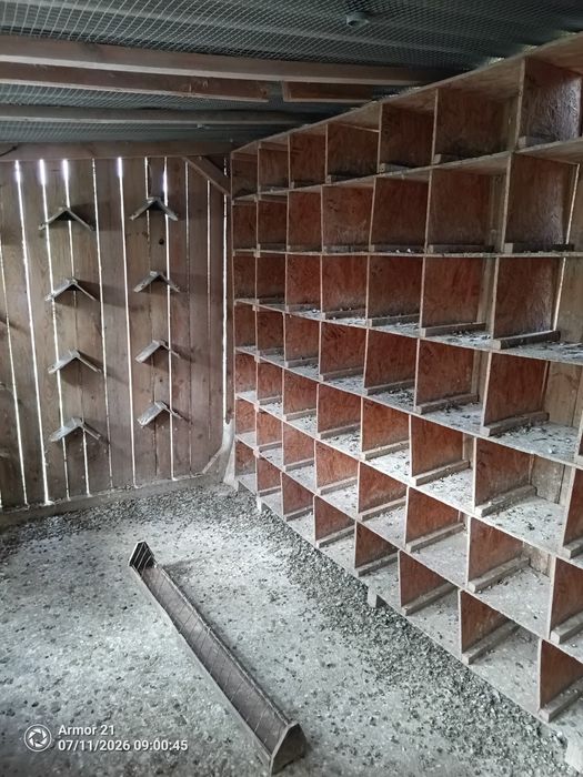 Gołębnik 7.5m x 2m