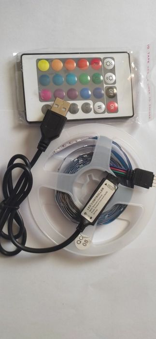 Luz Fita LED com comando (Nova) Usb