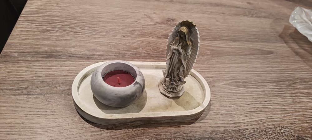 Porta vela com nossa senhora