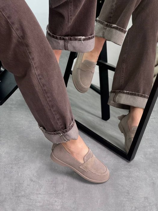 Мокасини натуральна замша/шкіра