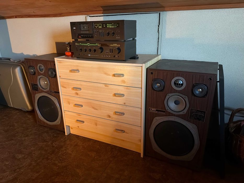 Aparelhagem Sansui + Gira Discos Technics