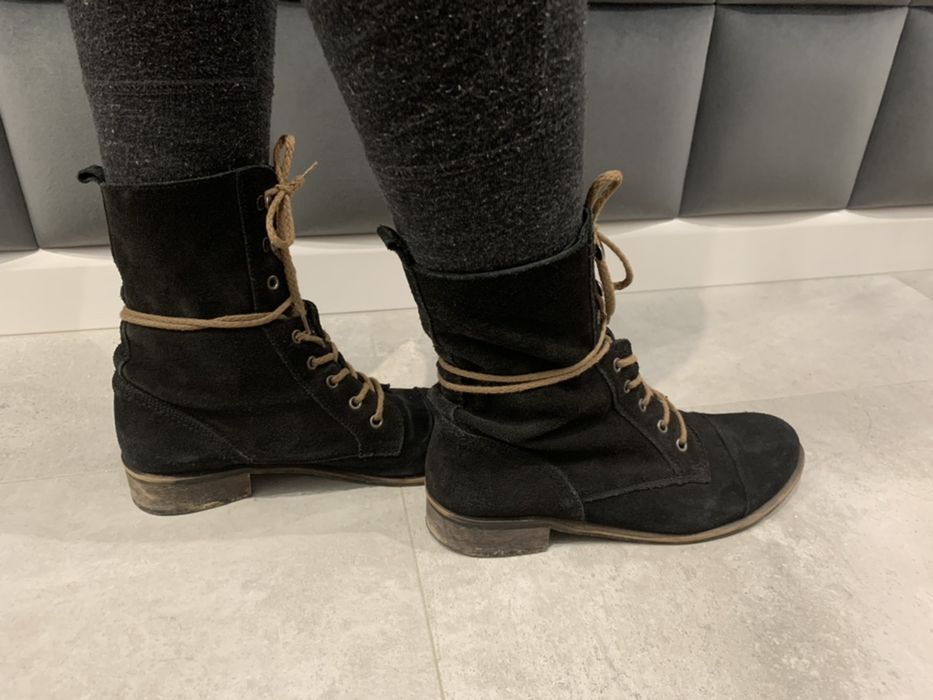 Wiosenne Botki skórzane Wojas rozmiar 39