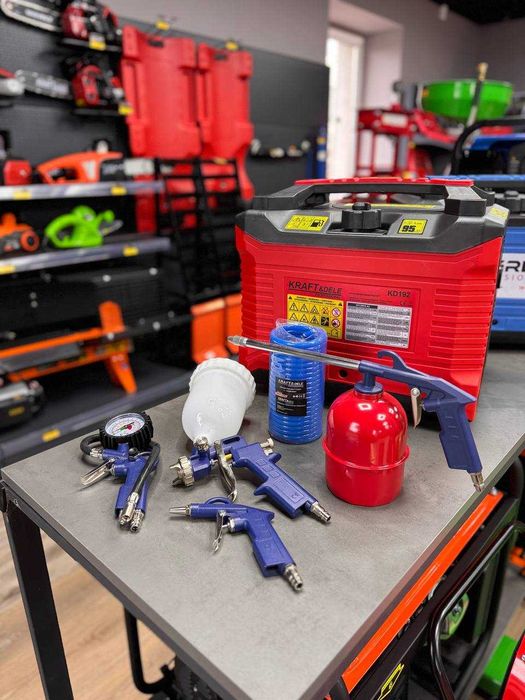 Набір пневмоінструментів для компресора 5 од. Kraft Dele KD410