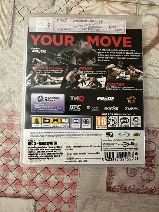 UFC 3 Undisputed - ps3