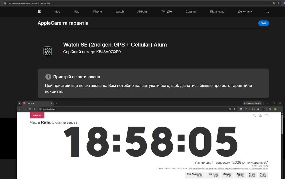 Нові не активовані Актуальні на подарунок Apple Watch SE 2 nd gen 40 Midnight