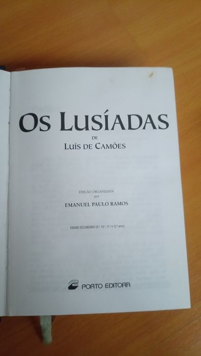 Livro Os Lusíadas