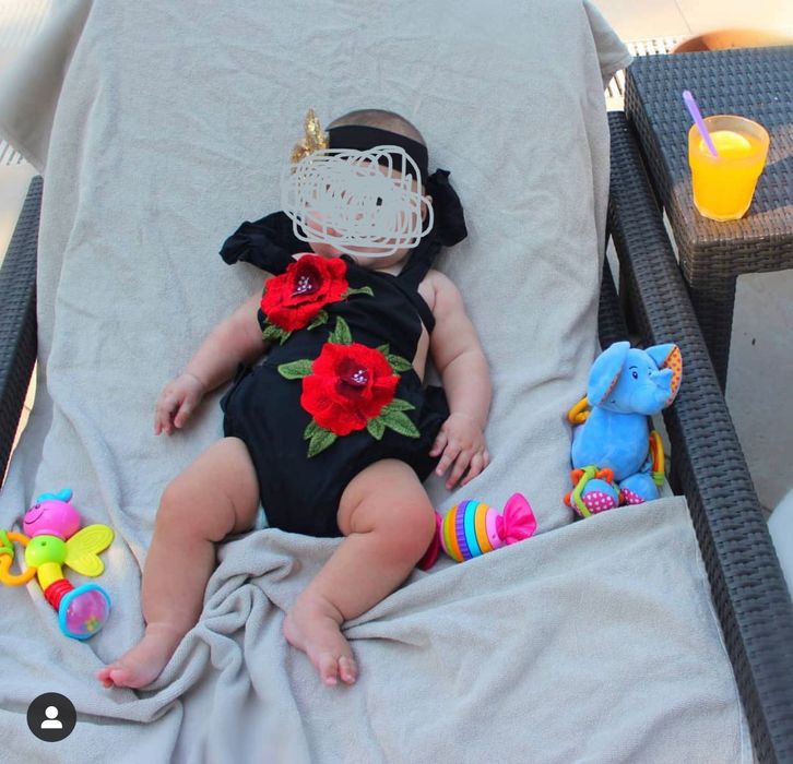 Купальник для красотки от 6 месяцев до 1,5 лет ромпер песочник