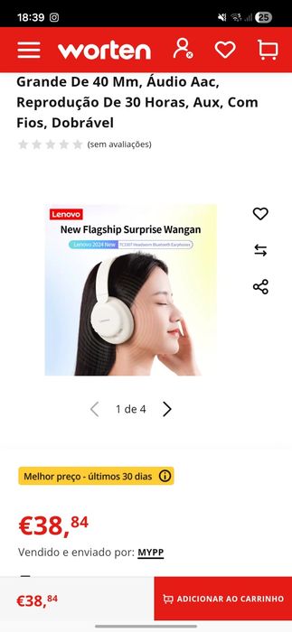 Headphones Lenovo TC3307