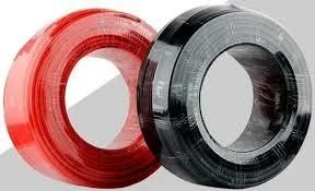 Кабель солнечный SOLAR 1x6 1×4 чёрный, красный