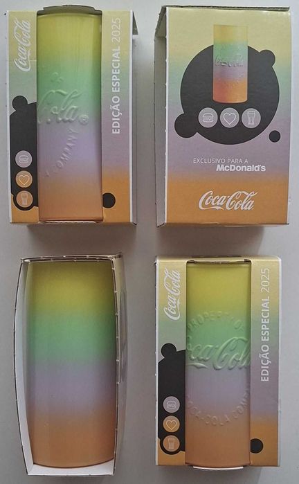 Copo Especial Rainbow Splash Coca-Cola McDonalds 2025