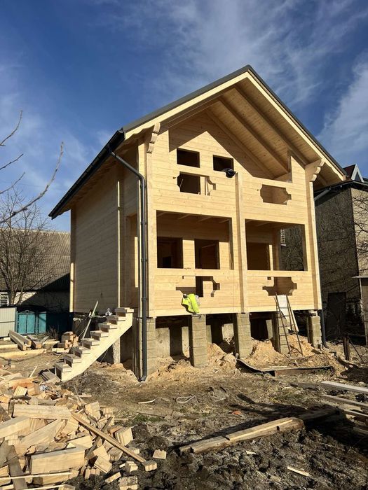 Будівництво будинків Оциліндрований, профільований брус,калібрований