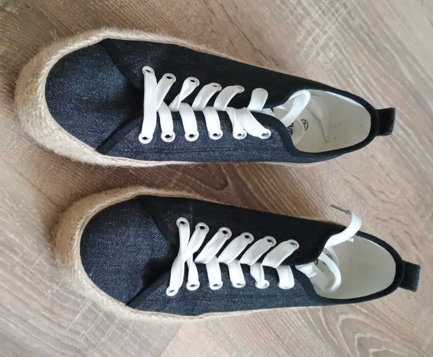 espadryle a'la jeansowe r.39