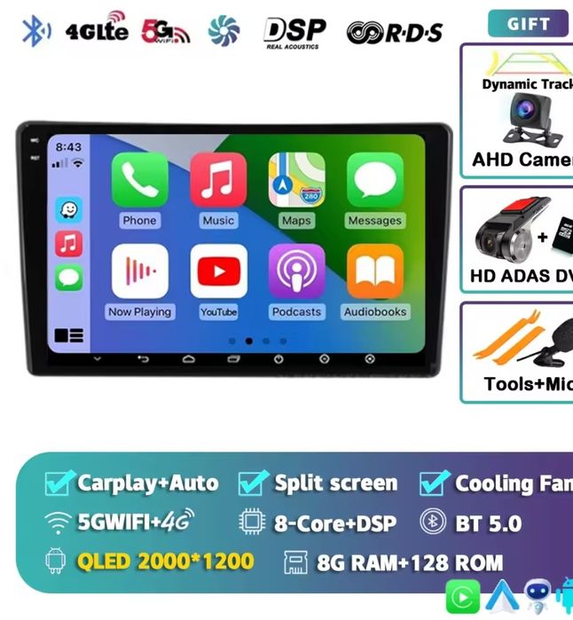 Sistema multimédia para qualquer carro