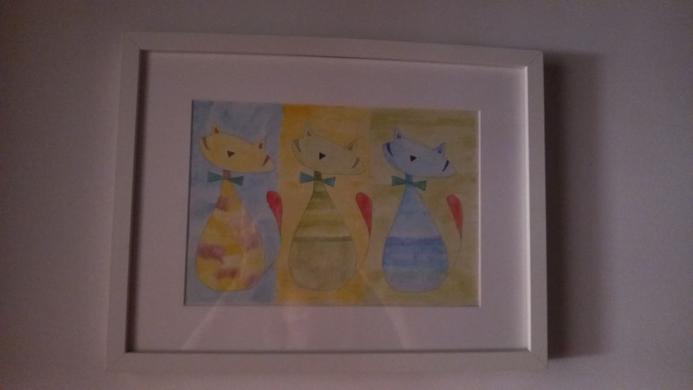Entrego em mãos quadro  pintado para quarto de criança