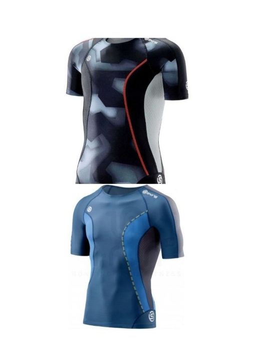 Чоловіча компресійна термофутболка SKINS DNAmic Glitch Camo. L; XL