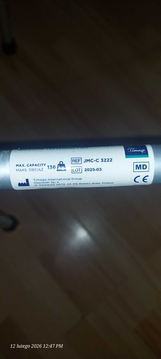 Balkonik chodzik regulowany składany