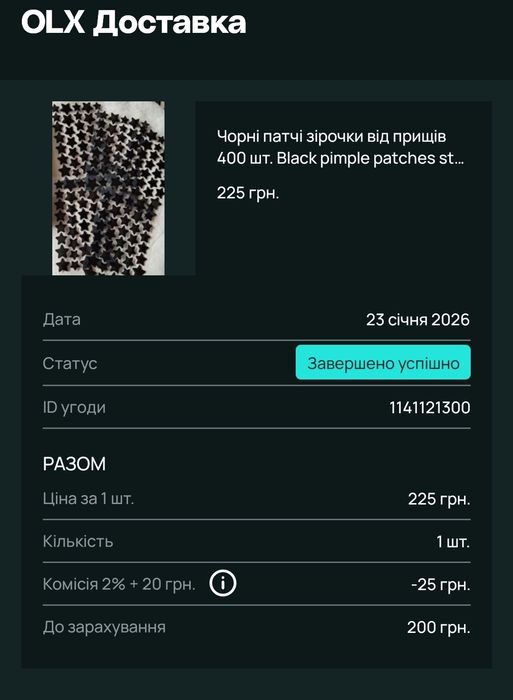 Чорні патчі зірочки від прищів 200 шт. Black pimple patches hitworker