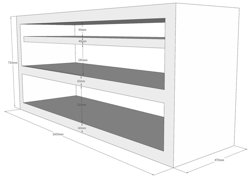 Móvel/rack para equipamentos Multimédia