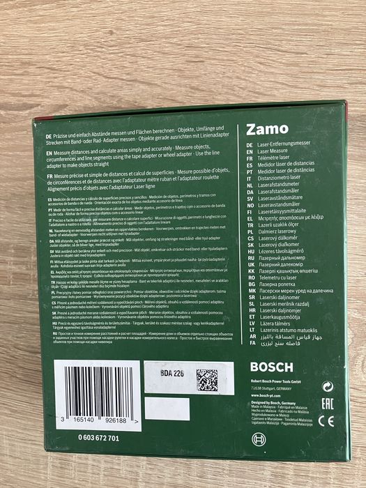 Dalmierz laserowy  ZAMO 3 SET BOSCH + 3 adaptery