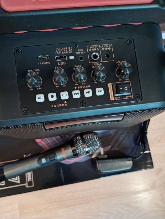 Караоке акустика Temeisheng26(SD,USB,FM,AUX, Bluetooth) микрофон.