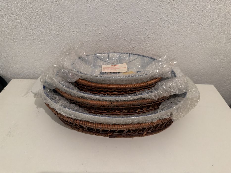 Conjunto 3 travessas novas