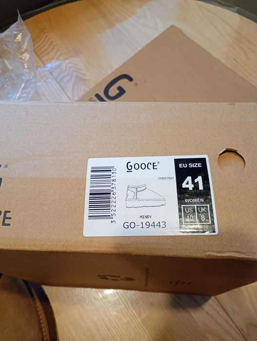 Французcькі жіночі нові шкіряні Угі, UGG, ботільони, фірми Gooce р.41.