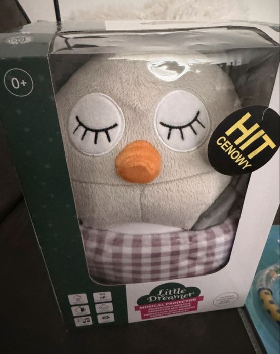 Sowa - pluszowy projektor ze światłem i muzyką