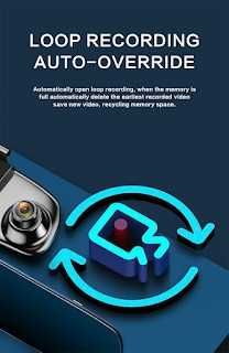 KIT Dashcam espelho com monitor + câmara LCD estacionamento marcha atras carro caravana NOVO