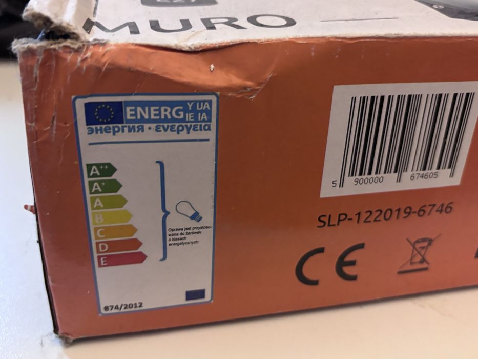 Kinkiet zewnetrzny oprawa elewacyjna lampa SuperLed Muro E27 40W