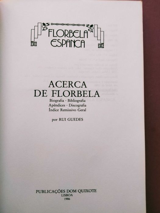 Acerca de Florbela – Rui Guedes