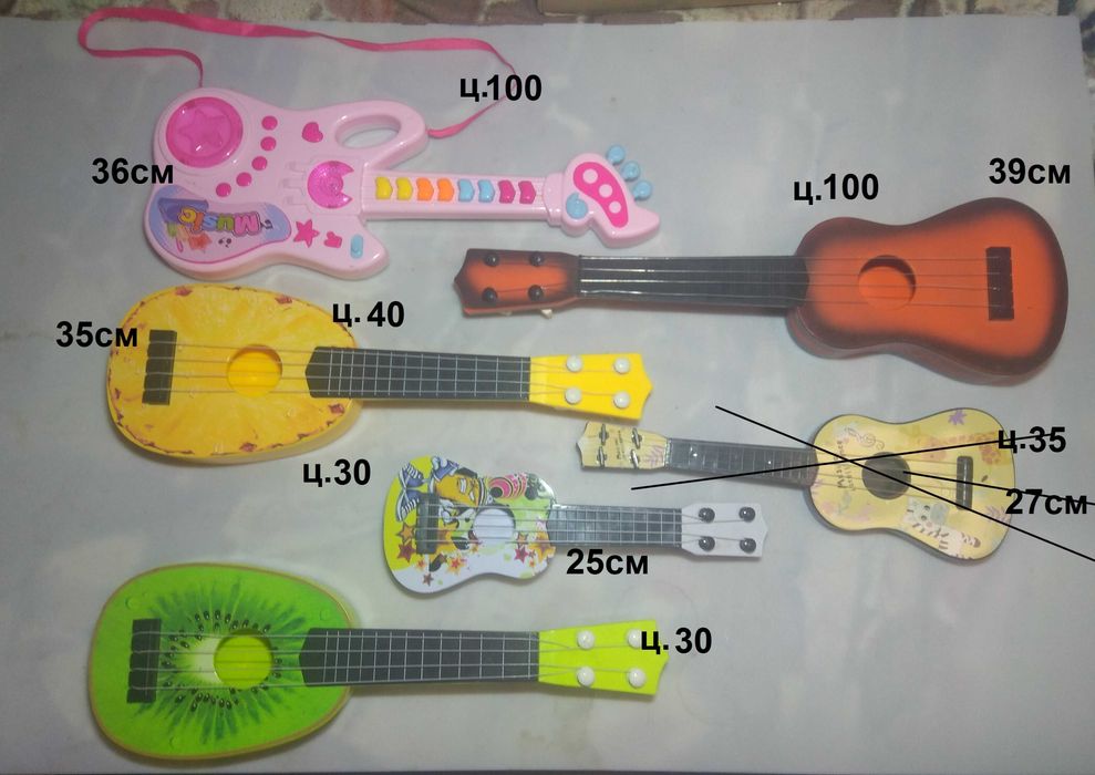 Гітари струнні та клавішні