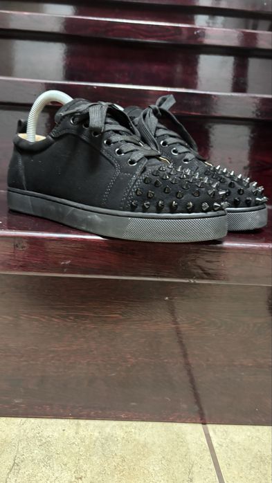 Christian Louboutin czarne buty z kolcami