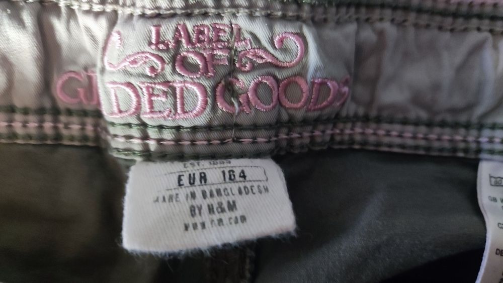 Spodnie cargo zielone