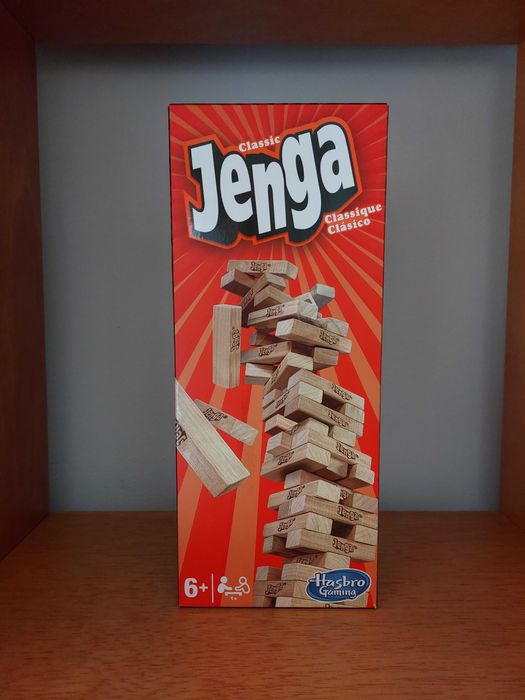 Jenga Clássico Hasbro Original, Novo/Selado (Board Game, Jogo de Tabuleiro)