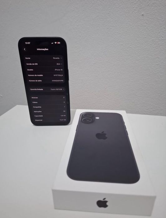 IPhone 16 preto 128gb