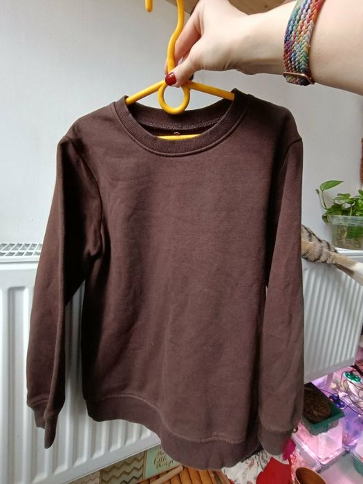Bluza luźna brązowa 128 134