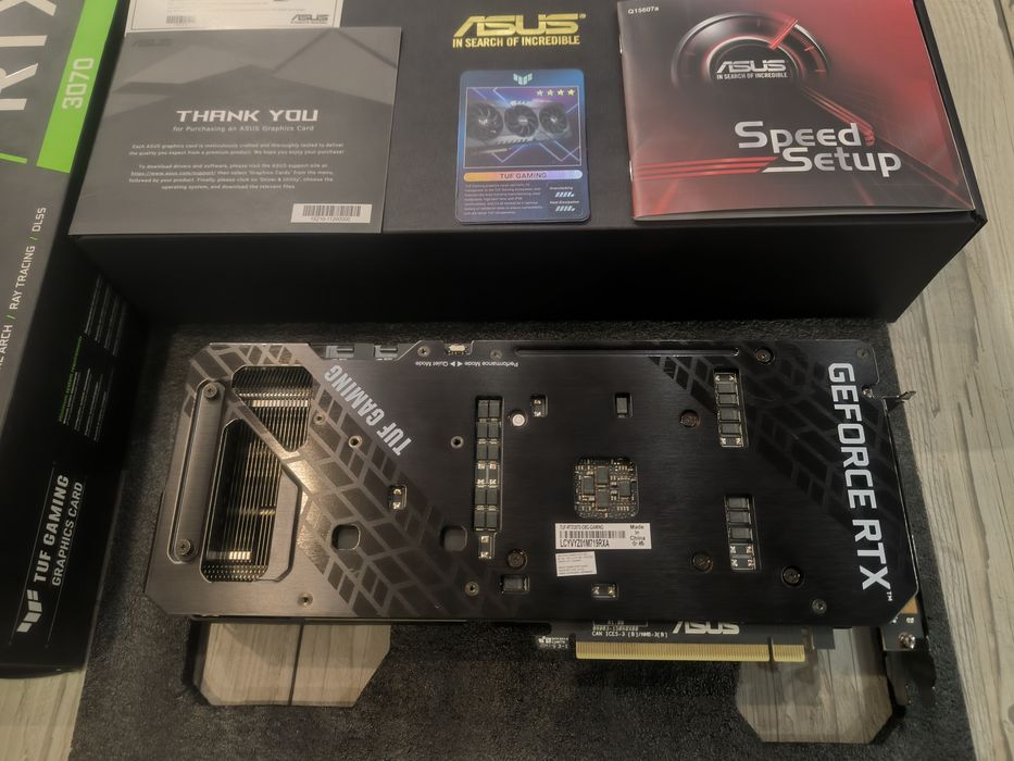 Відеокарта Asus Tuf RTX 3070 08G gaming with aura sync
