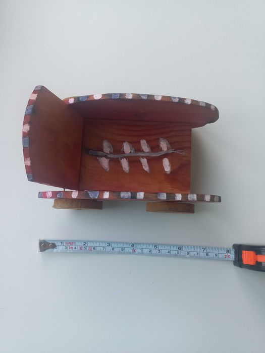 Carrinho de bonecas em madeira de coleção