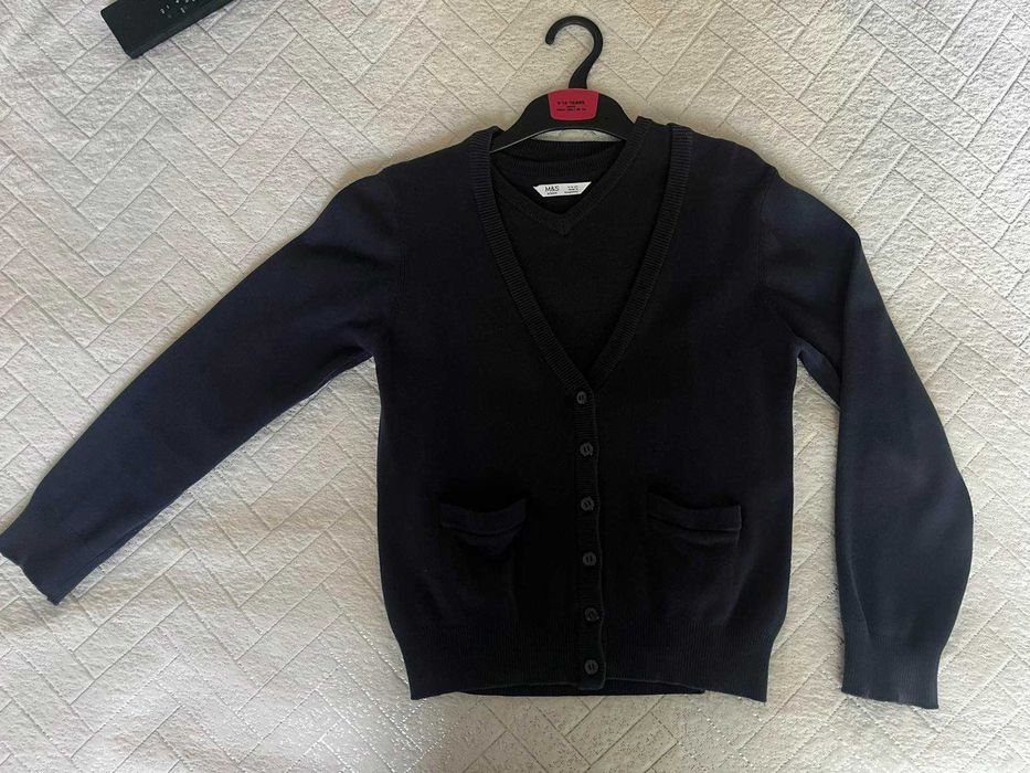 Шкільна двійка Marks & Spencer, пуловер та жилет
