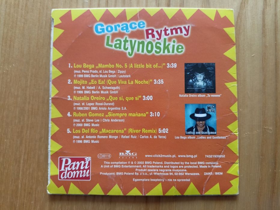 Gorące rytmy latynoskie na płycie CD