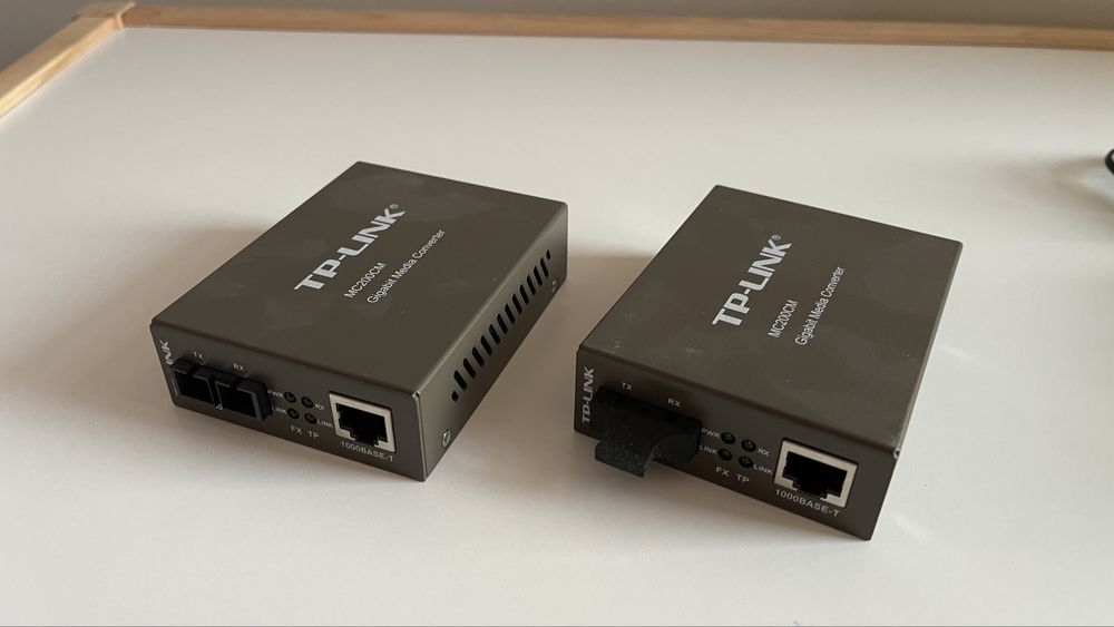 Tp-link mc200cm konwerter swiatlowodu 2sztuki