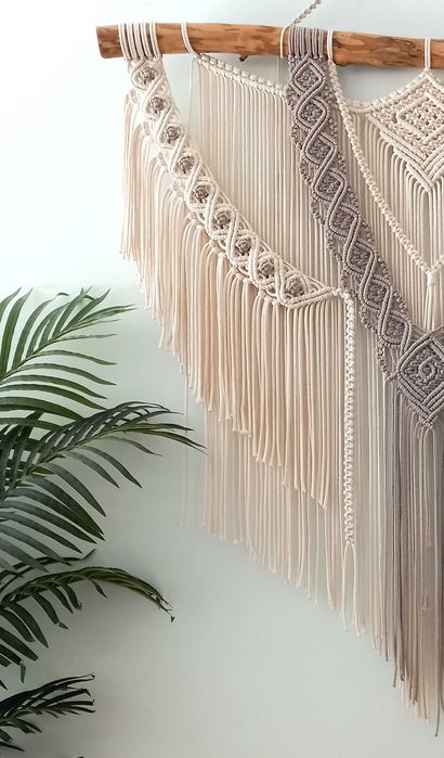 Painel de parede em macramé (Anicha)