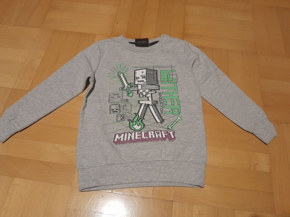 Bluza minecrafr r 110-116 nowa bez metki.