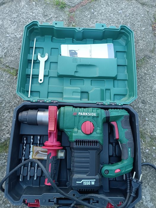Młotowiertarka Parkside 1550W walizka i akcesoria