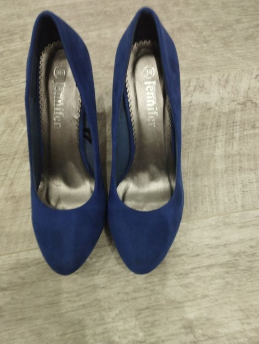 Szpilki chabrowe zamszowe rozmiar 36