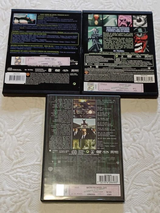 3 DVDs The Matrix64741306853122121