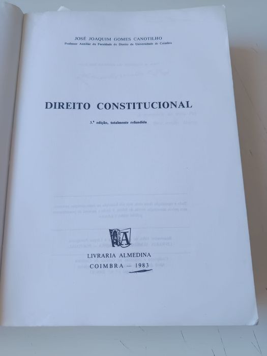 Direito constitucional Canotilho