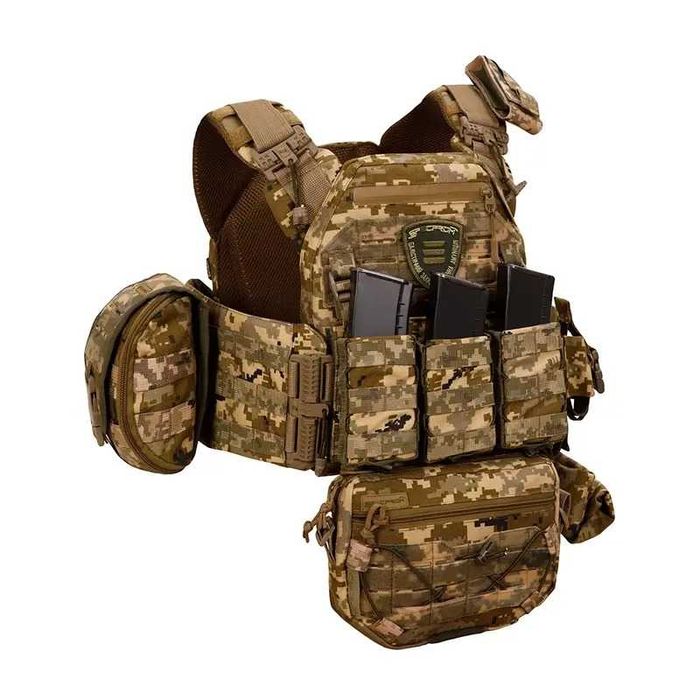 Плитоноска Warmor gen.3 Pro Max SPECPROM. Пиксель. Швидкоскид Підсумки