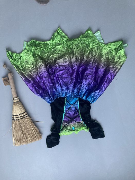 Strój karnawałowy przebranie czarownica wiedźma pajęczyca 122/128 cm